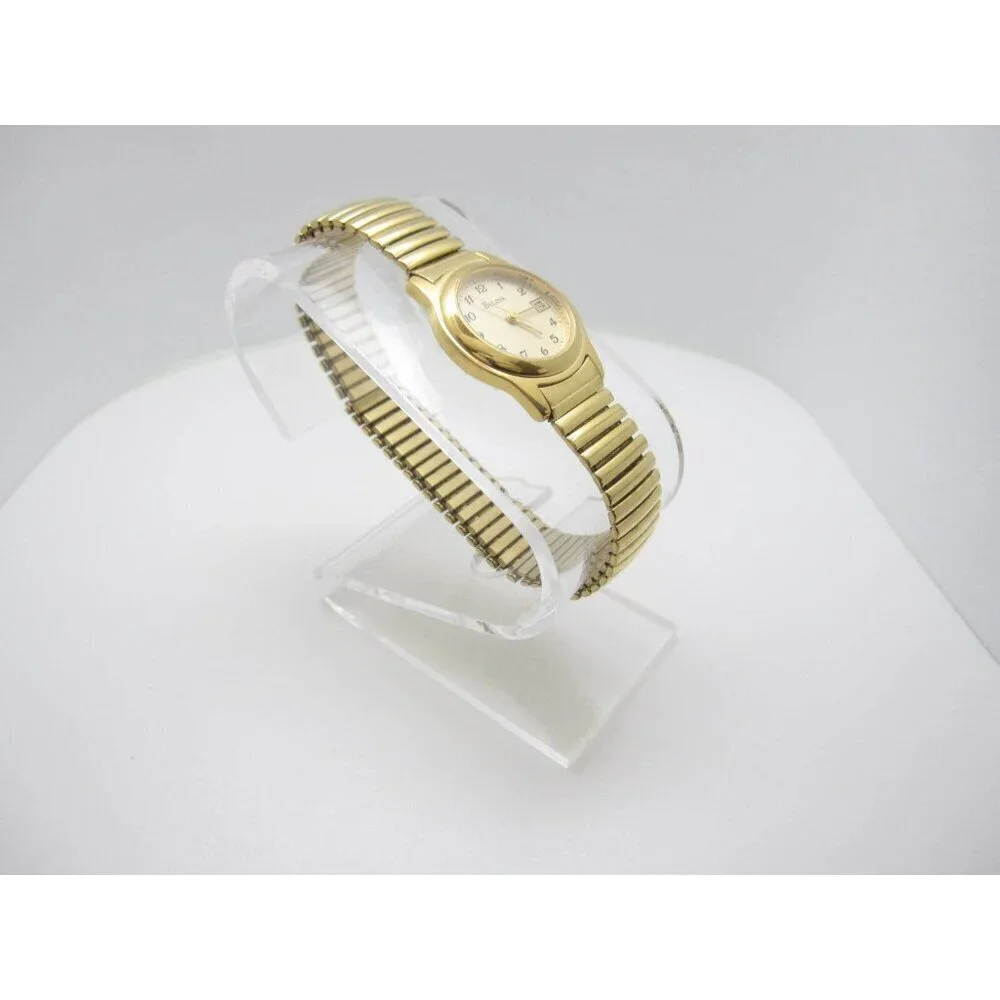 Women's Bulova Water Resistant Analog 25mm Dial Date Watch (D321)